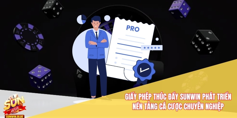 Giấy phép thúc đẩy Sunwin phát triển nền tảng cá cược chuyên nghiệp