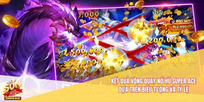 Kết quả vòng quay Nổ Hũ Super Ace dựa trên biểu tượng và tỷ lệ