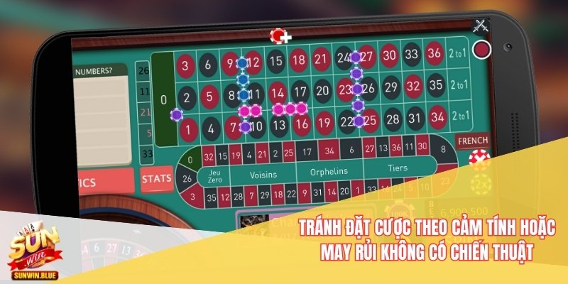 Tài Xỉu Sunwin - Mẹo Đặt Cược Linh Hoạt Giúp Giảm Rủi Ro 4 Tránh đặt cược theo cảm tính hoặc may rủi không có chiến thuật